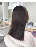 最高級髪質改善(縮毛矯正)＋ミラーカラー