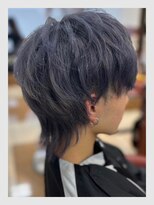 クリアオム 春日部(CLEAR homme)&nbsp;メンズ おしゃれな大人のシルバーグレー ウルフショート