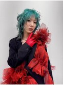 【藤岡】韓国風グランジレイヤー × ターコイズカラー