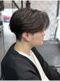 メンズセンターパートフェザーパーマ群馬高崎眉毛韓国