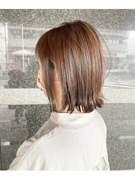 シアン 大倉山店(CYAN) 切りっぱなしボブ×フォギーベージュ☆