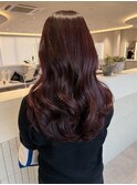 桑名ロングレイヤーカットハッシュカット透明感カラー重めロング