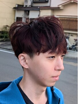 ボイスバーバー 高野店(VOICE BARBER) インナーカラー×マッシュ