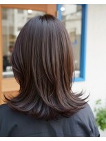 アズグロウヘアー(AS GROW HAIR)&nbsp;小顔見え◎外ハネくびれミディ