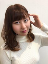 ヘアアンドアイラッシュ ココアンジェ くりえいと宗像店(Coco Ange)&nbsp;ふんわりミディ