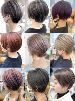 シャルティア 岩国(SHALLTIA)の写真/髪悩みにさよなら!まとまりのあるショートヘアと豊富なカラーで、あなただけの魅力を引き出します☆