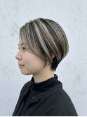 30代40代◎白髪ぼかしハイライト×大人ショート