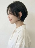 ☆前髪あり耳掛け丸みくびれ大人ショートボブ30代40代50代☆
