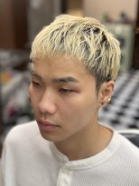 フランクス バーバー ウエストトウキョウ 吉祥寺店(FRANK’S BARBER WEST TOKYO) リバースセンターパートニュアンスパーマニュアンスウルフダウン