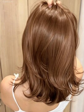 ウェイズトウキョウ 新宿店(Ways TOKYO) ミディアムレイヤー×ツヤ感ベージュ