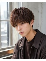 MEN's Baguz MEN'Sカット/ MEN'Sパーマ/ MEN'Sカラー 韓国風マッシュニュアンスパーマ束感メンズトレンド
