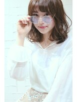 ホラン(HoLan)&nbsp;【HoLan】ふわミディxルーズカールxシアーベージュカラー♪