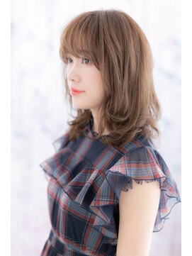 ミック ヘアアンドビューティー 大山店(miq  Hair&Beauty) ショコラベージュが大人かわいいくせ毛風ルーズヘアb