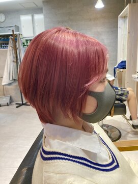 シャルムヘアー(charme hair) ハイブリーチ×ブライトピンク☆☆☆