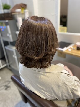 アルート 町田店(aroot) アディクシーカラーでミルクティ感