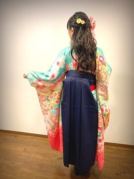 アクティフ(actif) ーKITSUKEーby actif 2022年卒業袴の着付けヘアセット名駅3分