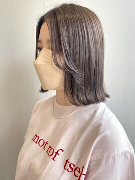 クイントネオリーブ 自由が丘正面口店(quint:neolive) cinnamon beige × ぷつっとボブ