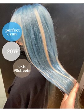 ハンナ 札幌(HANNAH) ＃プルシールエクステ＃水色＃髪質改善