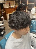 波巻きパーマ