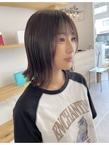 ヌール(Nuru)&nbsp;切りっぱなしボブ