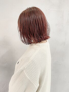 ハルキ ミナト ジャパン オオサカ(HARUKI MINATO japan OSAKA) 暖色外ハネボブ 20代30代40代ヘア 小顔 大阪ボブ 梅田