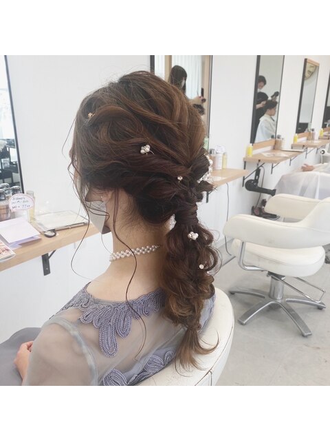 ヘアセット/ヘアアレンジ/結婚式/二次会/パーティスタイル