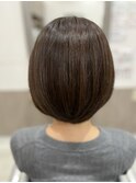クールなアッシュミニボブ