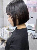 【韓国】【ワンレン】【ミニボブ】