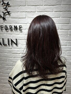 ヘア スパ ビューティー エールフォルム(HAIR SPA BEAUTY YELLFORME) 大人可愛いダークチェリーカラー