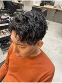 メンズスパイラルパーマ