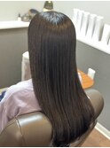 髪質改善ストレート 重ためロング