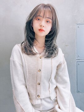 ロイド(Lloyd) 【Lloyd 大宮】顔周りレイヤー×オリーブグレージュ