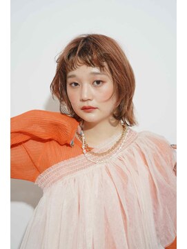 シェル 立川(shell) くびレイヤーエモージュグレージュカラーくびれショート【立川】