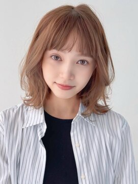 アグ ヘアー ムーミ 西葛西店(Agu hair Muumit) 《Agu hair》こなれミディウェーブ×numberA.ヘアバター