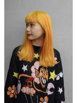 ネアー 新潟(NEER) イエローオレンジミックスカラー◯ハイライトカラー◯インナー