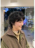 ショートウルフ×パーマスタイル