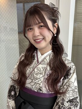 カシェル(cashel) 卒業式ヘアセット/ハーフアップ/カチモリ