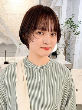 フォト 新宿三丁目(foto) ミニウルフレイヤーカット顔周り前髪韓国ショートボブ/新宿