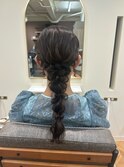 【編みおろし】表参道/表参道駅/ヘアセット/早朝