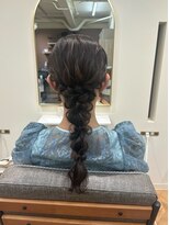 【編みおろし】表参道/表参道駅/ヘアセット/早朝