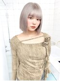 /シルバーグレー/ハイトーン/10代/ボブ/シルバーカラー/シルバー