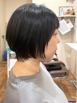 アウラ(AULA) 【23.ショートカット×白髪染め】縮毛矯正/小学生/キッズカット