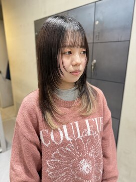 ヘアー アイス ルーチェ(HAIR ICI LUCE) レイヤーカット/インナーカラー/ホワイトベージュ/大野