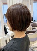 宇都宮ショートボブくびれショートイルミナカラー顔周りレイヤー