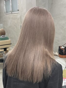 ＋ハイトーンブリーチミルクティーカラーホワイトベージュカラー