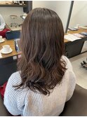 コテ巻き風デザインパーマ