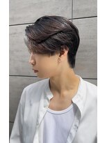 ノットバイベル 大宮(knot by belle) ニュアンスパーマ/刈り上げセンターパート/ブルーブラック/大宮