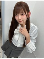 リルミー ミュエナ 大須 矢場町(Lilme myuena)&nbsp;着物ヘア/大人ガーリー/ダークアッシュ/似合わせカット/名古屋