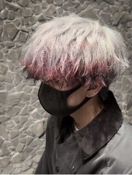 men's salon Gaudi 西宮北口店【メンズサロン ガウディ】【4月3日OPEN(予定)】 フォックスカラー×メンズマッシュ×スパイラルパーマ仕上げ