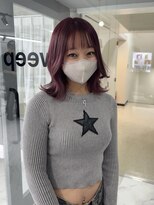 スウィープ(sweep) ピンク/ボルドー/ブリーチカラー